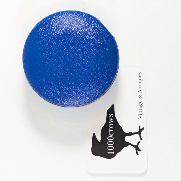 vintage mcm Deluxe travel alarm clock 7 jewels Germany round travel WORKS - Picture 14 of 14